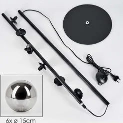 Lampadaire Remaisnil Fume, 6 Lumieres