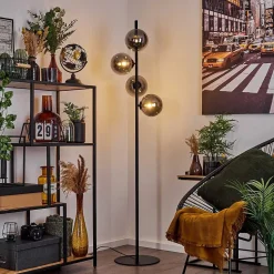 Lampadaire Remaisnil Noir, 4 Lumieres