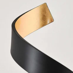 Lampadaire Rezat Led Noir Dore, 1 Lumiere