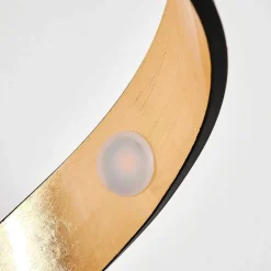 Lampadaire Rezat Led Noir Dore, 1 Lumiere