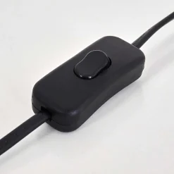 Lampadaire Rezat Led Noir Dore, 1 Lumiere