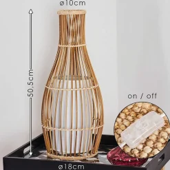 Lampadaire Saranda Brun, 1 Lumiere