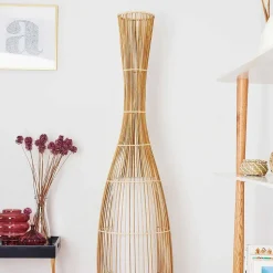 Lampadaire Saranda Brun, 1 Lumiere