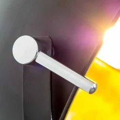 Lampadaire Saturn Chrome, Noir, 1 Lumiere