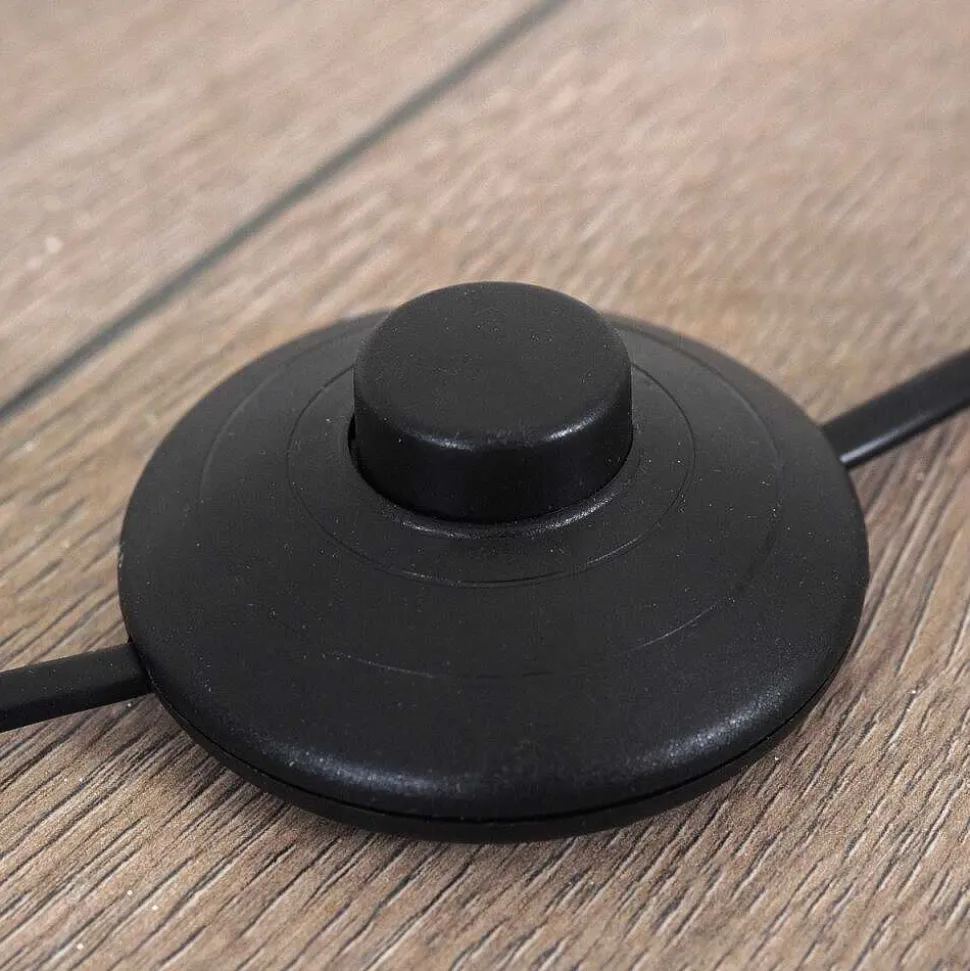 Lampadaire Saturn Chrome, Noir, 1 Lumiere