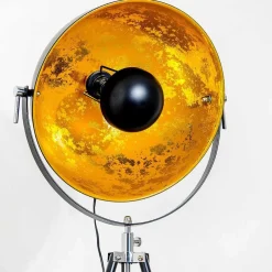 Lampadaire Saturn Chrome, Noir, 1 Lumiere