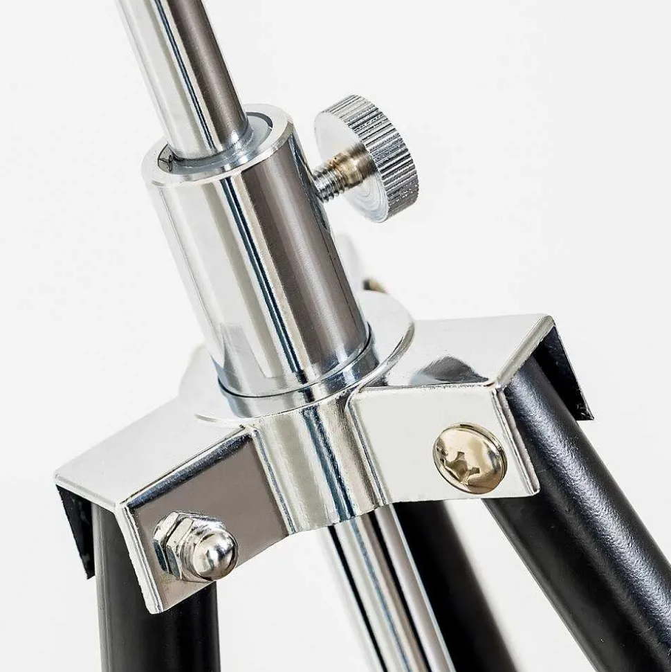 Lampadaire Saturn Chrome, Noir, 1 Lumiere