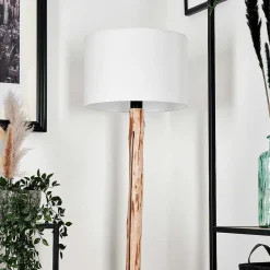 Lampadaire Soungou Ecru, Noir, 1 Lumiere