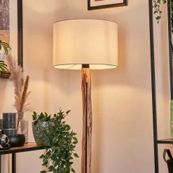 Lampadaire Soungou Ecru, Noir, 1 Lumiere