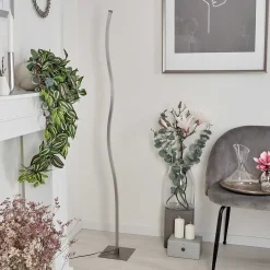 Lampadaire Soyo Led Nickel Mat, 1 Lumiere