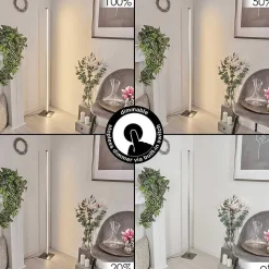 Lampadaire Soyo Led Nickel Mat, 1 Lumiere