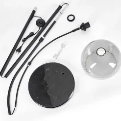 Lampadaire Tapitapa Noir, 1 Lumiere