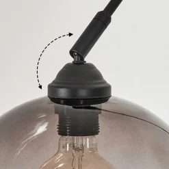 Lampadaire Tapitapa Noir, 1 Lumiere