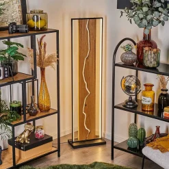 Lampadaire Terre Led Ecru, Noir, Blanc, 1 Lumiere