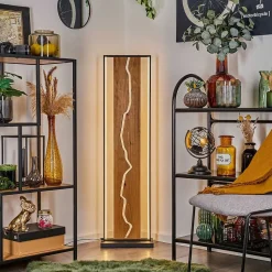 Lampadaire Terre Led Ecru, Noir, Blanc, 1 Lumiere