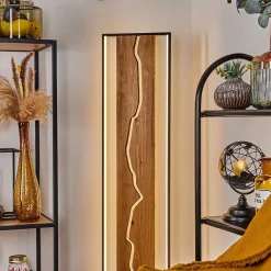 Lampadaire Terre Led Ecru, Noir, Blanc, 1 Lumiere