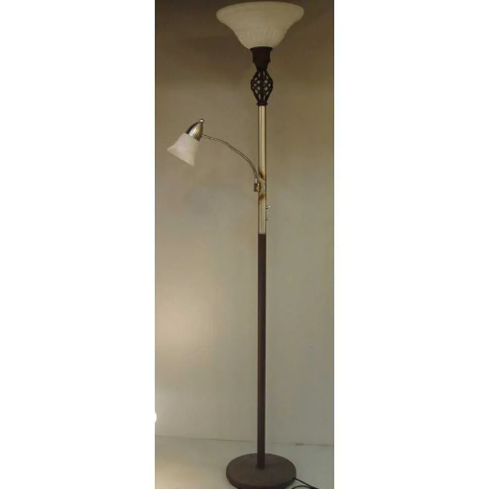Lampadaire Trio 6102 Rouille, 2 Lumieres