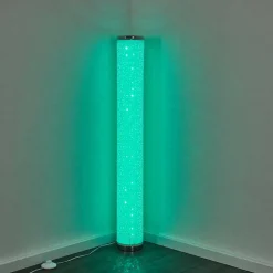 Lampadaire Tumba Led Blanc, 1 Lumiere, Telecommandes, Changeur De Couleurs