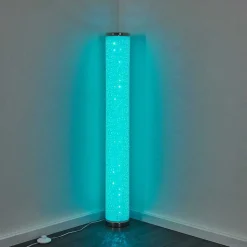 Lampadaire Tumba Led Blanc, 1 Lumiere, Telecommandes, Changeur De Couleurs