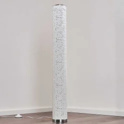 Lampadaire Tumba Led Blanc, 1 Lumiere, Telecommandes, Changeur De Couleurs