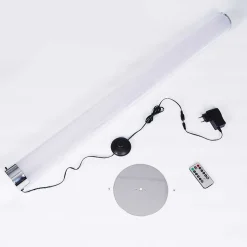 Lampadaire Tumurora Led Chrome, 1 Lumiere, Telecommandes