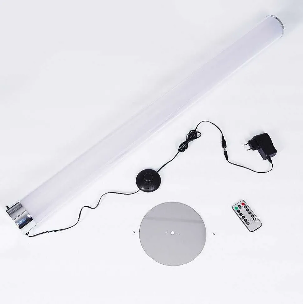 Lampadaire Tumurora Led Chrome, 1 Lumiere, Telecommandes