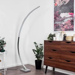 Lampadaire Uttorp Led Argente, 1 Lumiere