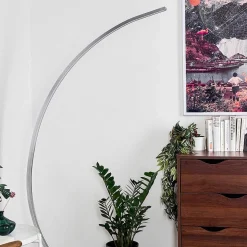 Lampadaire Uttorp Led Argente, 1 Lumiere