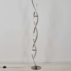 Lampadaire Wellington Led Acier Inoxydable, 2 Lumieres