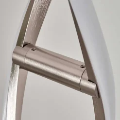 Lampadaire Wellington Led Acier Inoxydable, 2 Lumieres