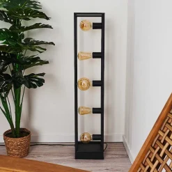 Lampadaire Wick Noir, 5 Lumieres