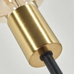 Lampadaire Woden Laiton, Noir, 3 Lumieres