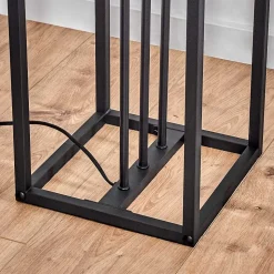 Lampadaire Woden Laiton, Noir, 3 Lumieres