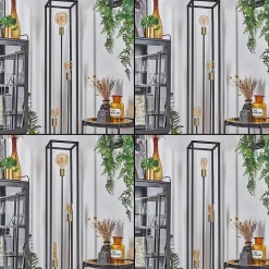 Lampadaire Woden Laiton, Noir, 3 Lumieres