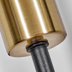 Lampadaire Woden Laiton, Noir, 3 Lumieres