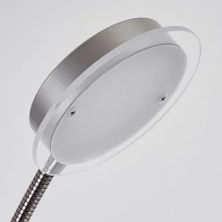 Lampadaire Wonsbek Led Nickel Mat, 2 Lumieres