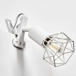 Lampe A Clipper Baripada Blanc, 1 Lumiere
