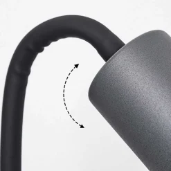 Lampe A Clipper Javel Brun, Couleur Bois, Noir, 1 Lumiere