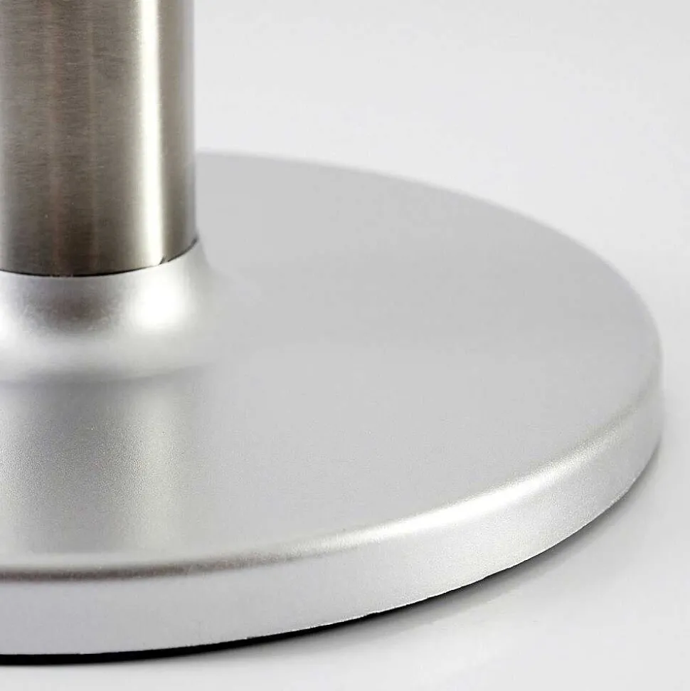 Lampe A Poser Alcudia Solar Led Nickel Mat, 10 Lumieres