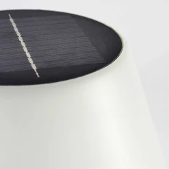 Lampe A Poser Alcudia Solar Led Nickel Mat, 10 Lumieres