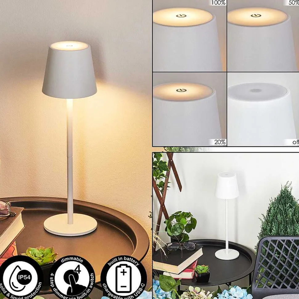 Lampe A Poser Allen Led Blanc, 1 Lumiere