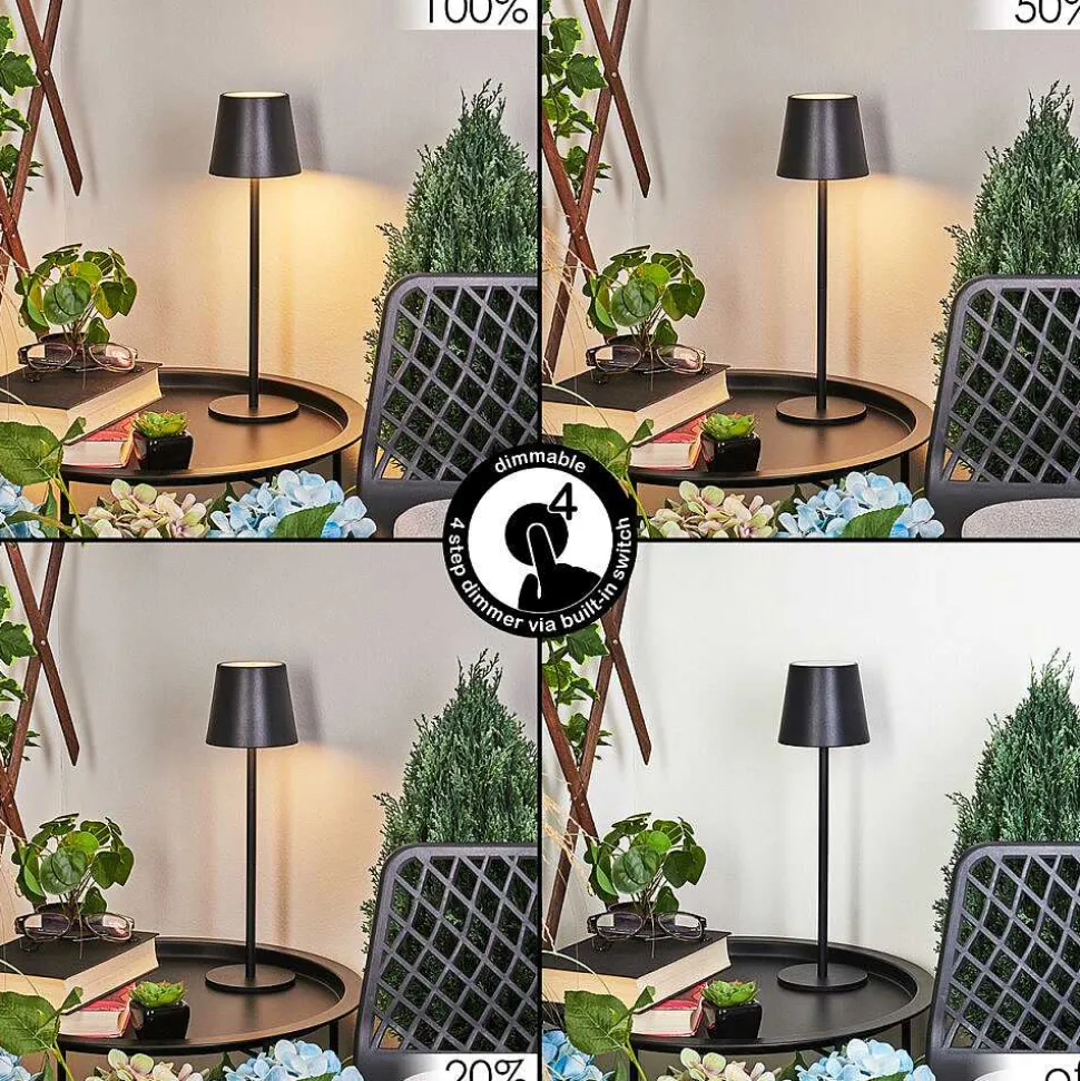 Lampe A Poser Allen Led Noir, 1 Lumiere