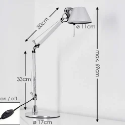 Lampe A Poser Artemide Tolomeo Micro Aluminium, 1 Lumiere