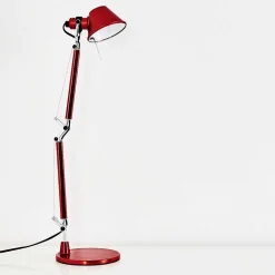 Lampe A Poser Artemide Tolomeo Micro Rouge, 1 Lumiere