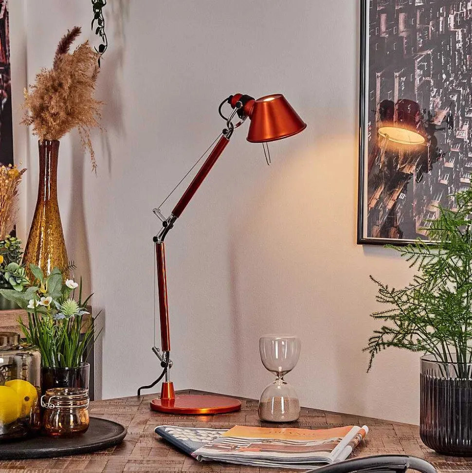 Lampe A Poser Artemide Tolomeo Micro Orange, 1 Lumiere