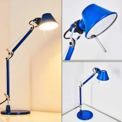 Lampe A Poser Artemide Tolomeo Micro Bleu, 1 Lumiere