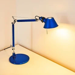 Lampe A Poser Artemide Tolomeo Micro Bleu, 1 Lumiere