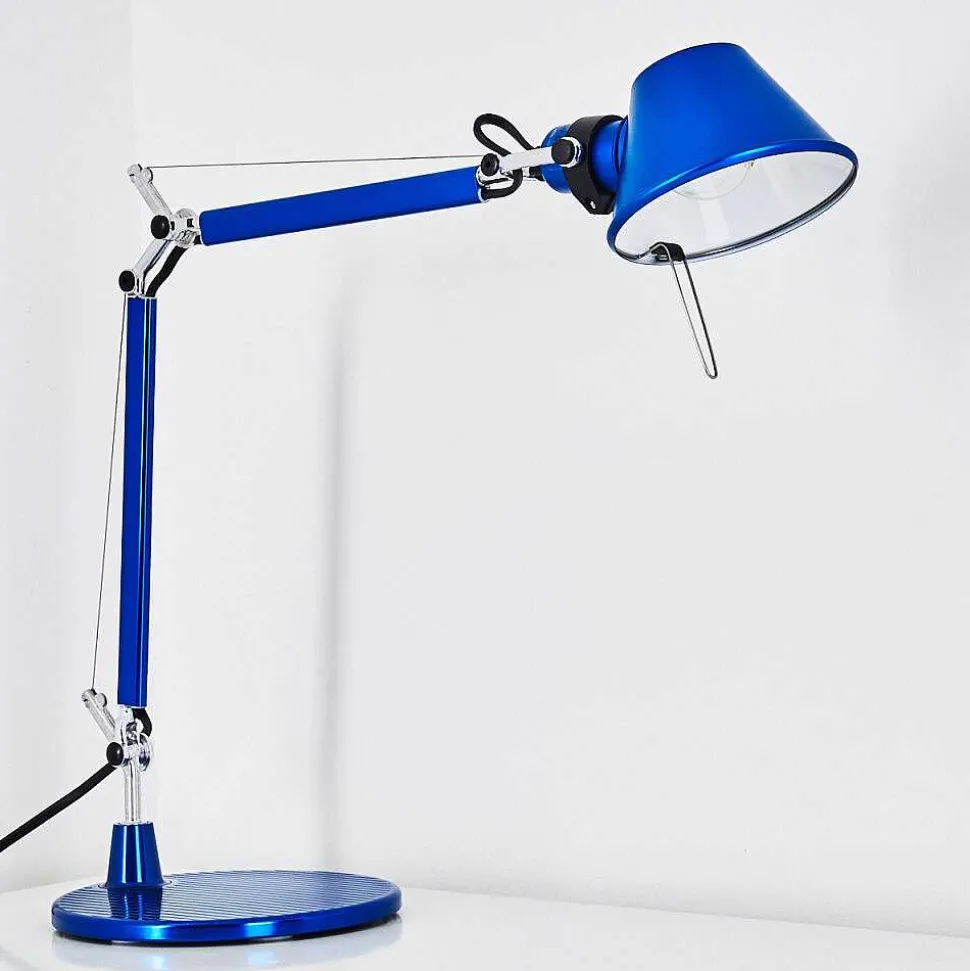 Lampe A Poser Artemide Tolomeo Micro Bleu, 1 Lumiere