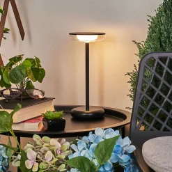 Lampe A Poser Baigorrita Led Noir, 1 Lumiere