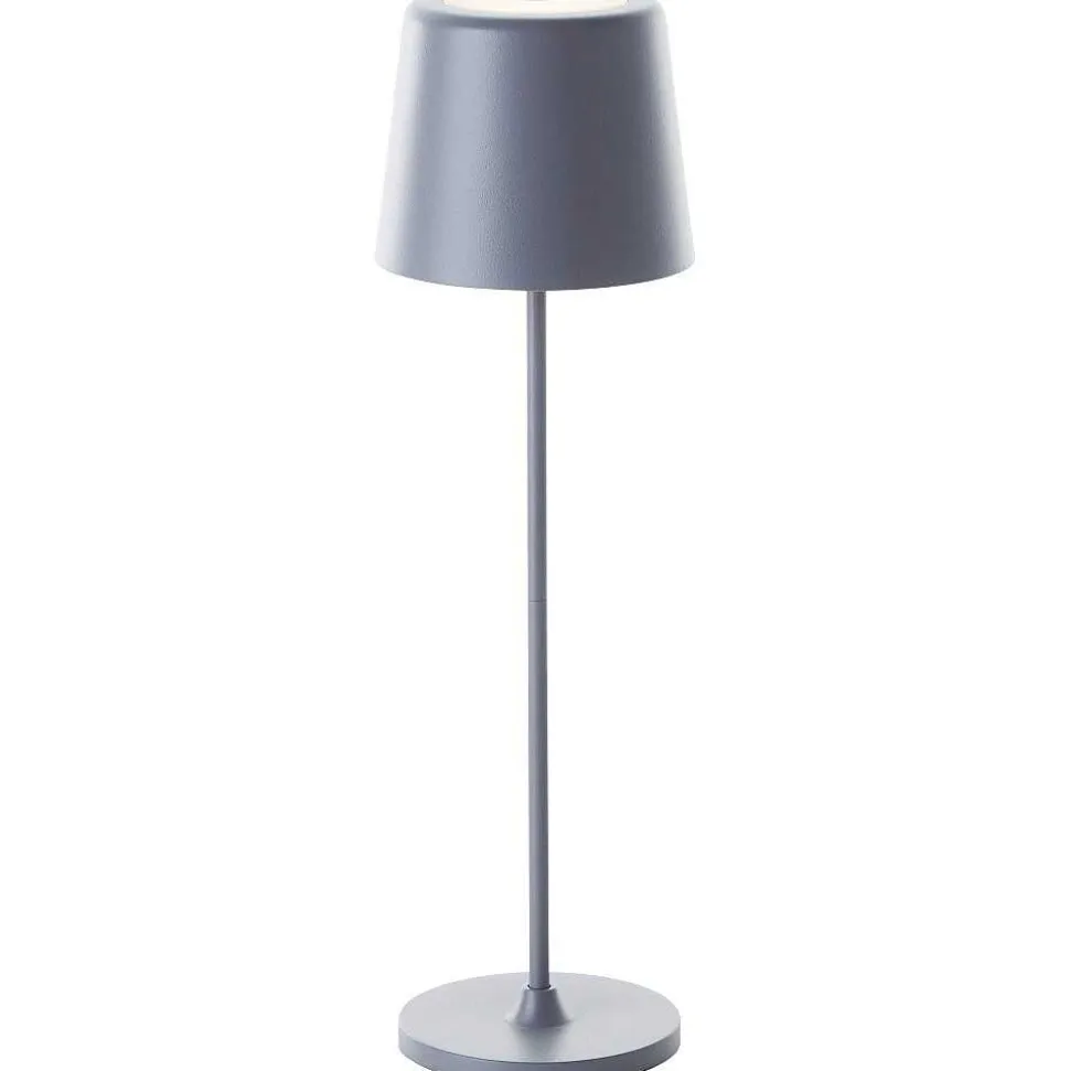 Lampe A Poser Brilliant Kaami Led Gris, 1 Lumiere